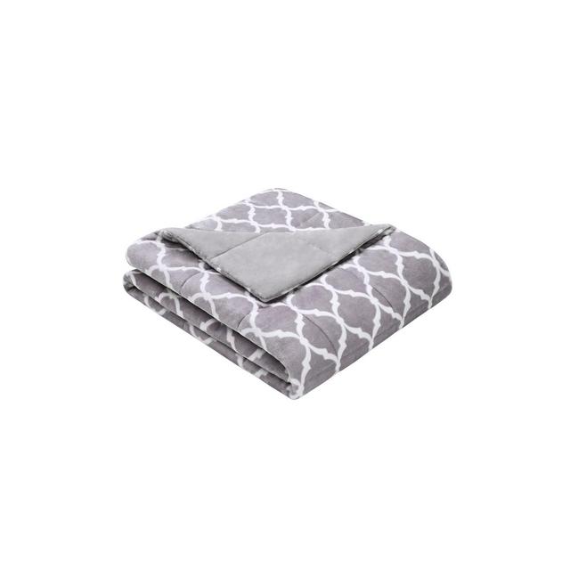 Gray Ogee Oversized Down Alternative Throw (60"X70")