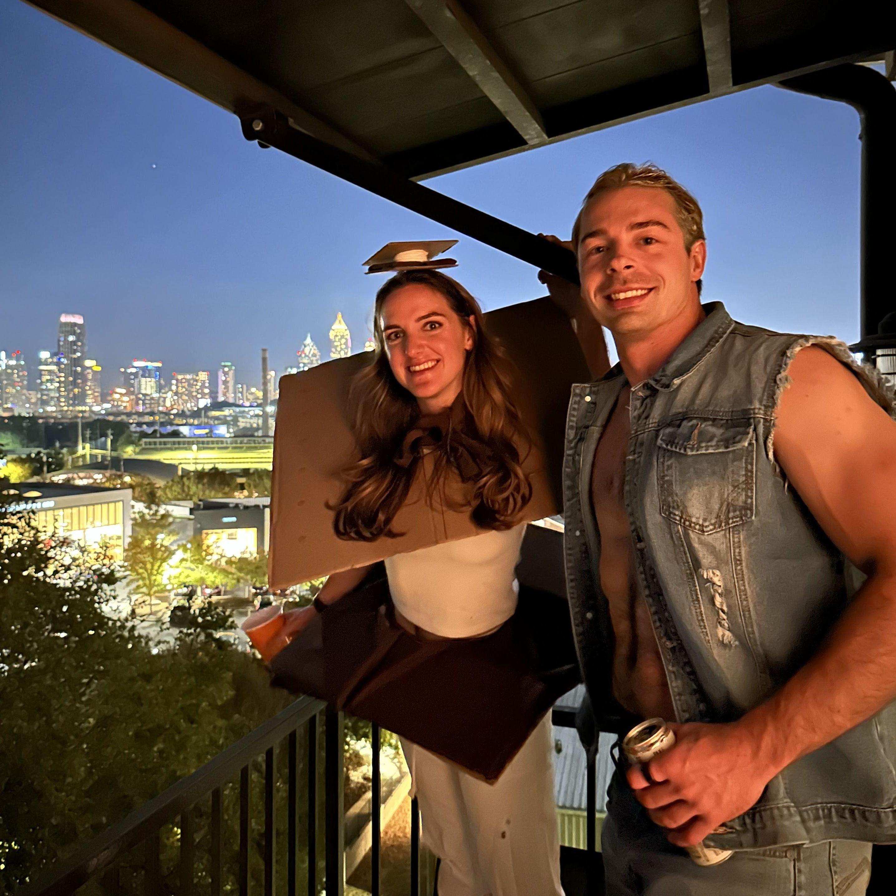 October 28th, 2023: Halloween in Atlanta. Maddy was a 'Smore and Erich was Ken.