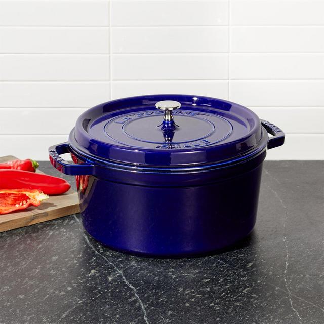 Staub ® 7-Qt Dark Blue Round Cocotte