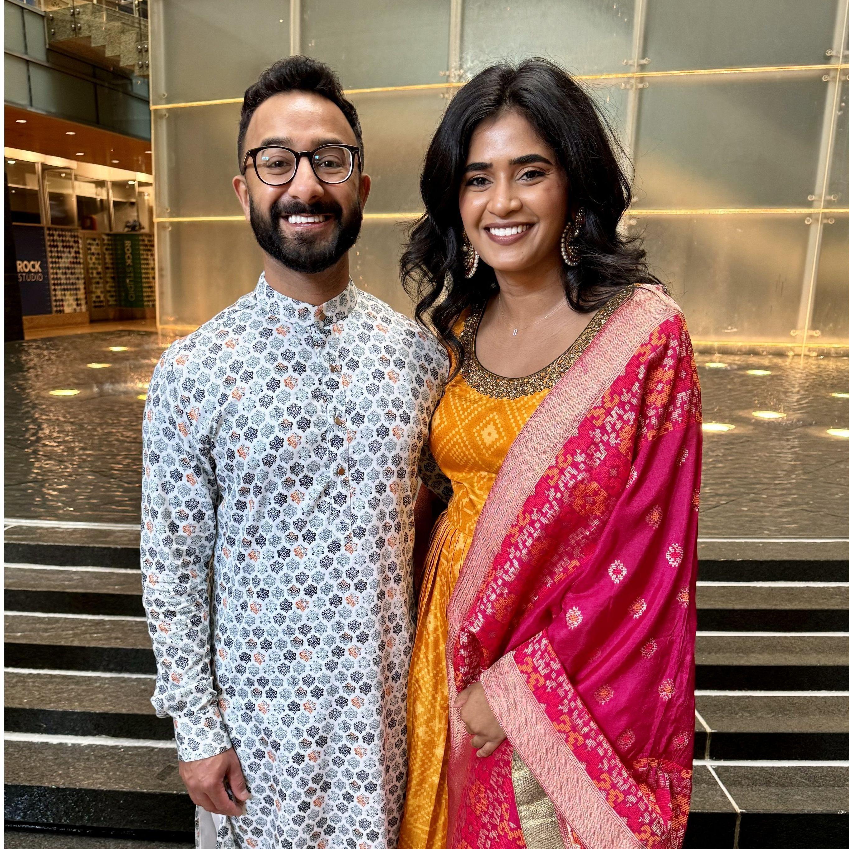 Attending our friends' wedding!