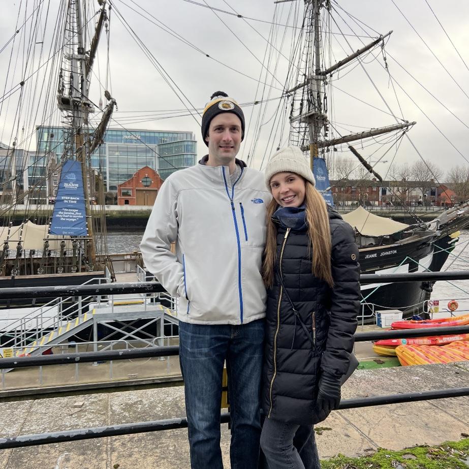 Pose with the boat!