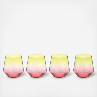 Zesty Life Red Wine Glass, Set of 4