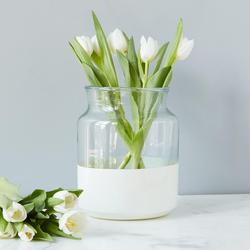 Large French Mason Jar, Etu French Glass Vase