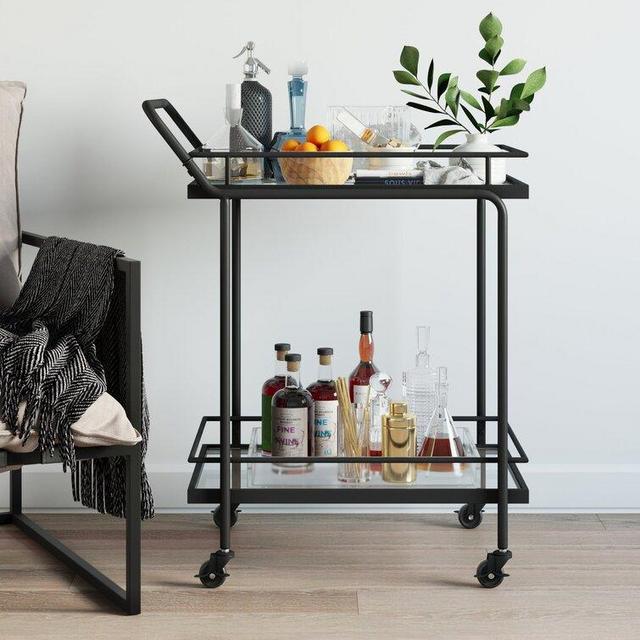 Paulette Metal Bar Cart