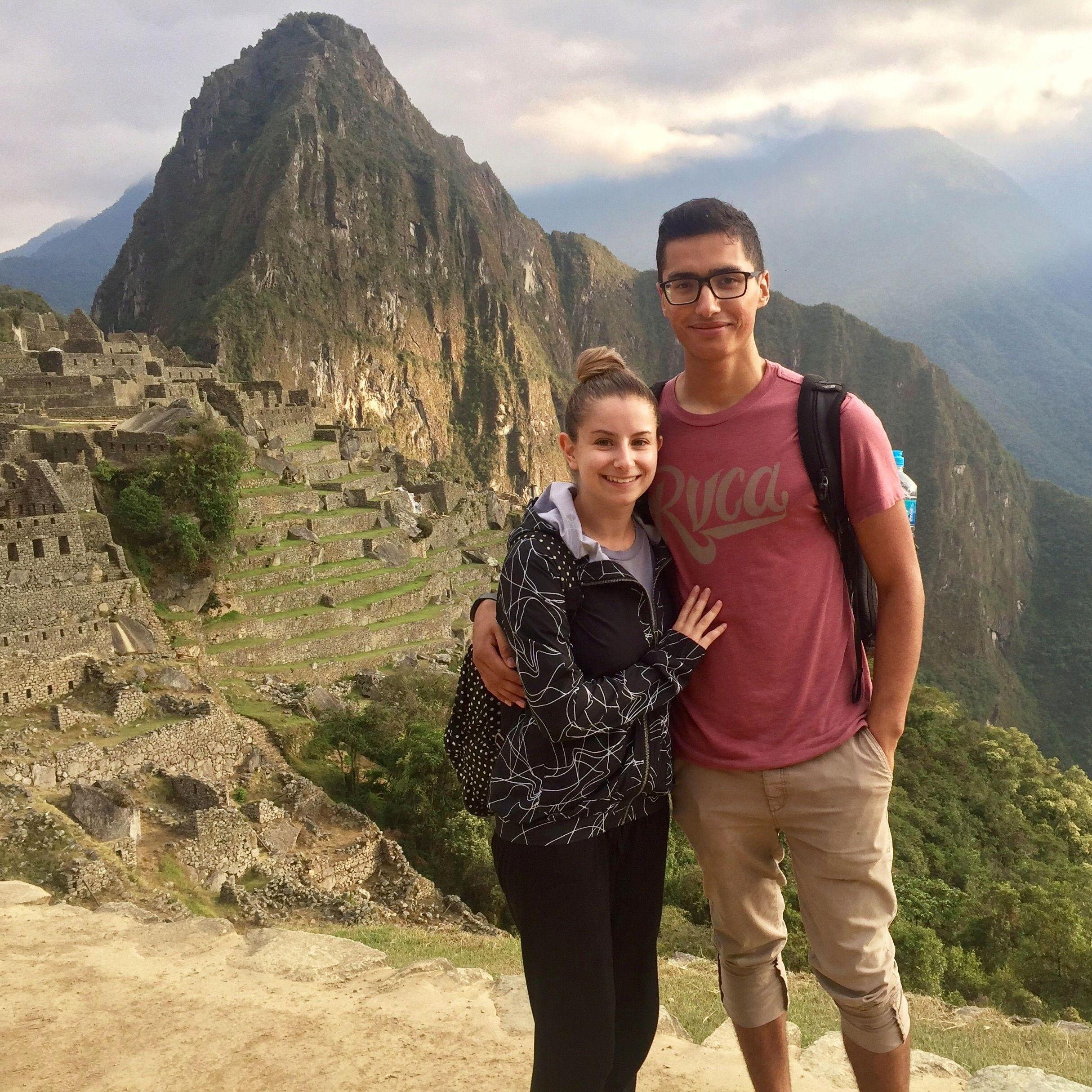 Our first trip together-- go big or go home! We woke up at 3:30 am to climb to the top of Machu Picchu, which was amazing every second.