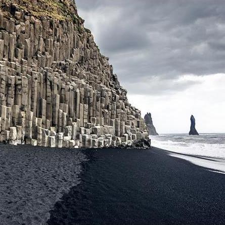 Black Sand Beach in South Iceland