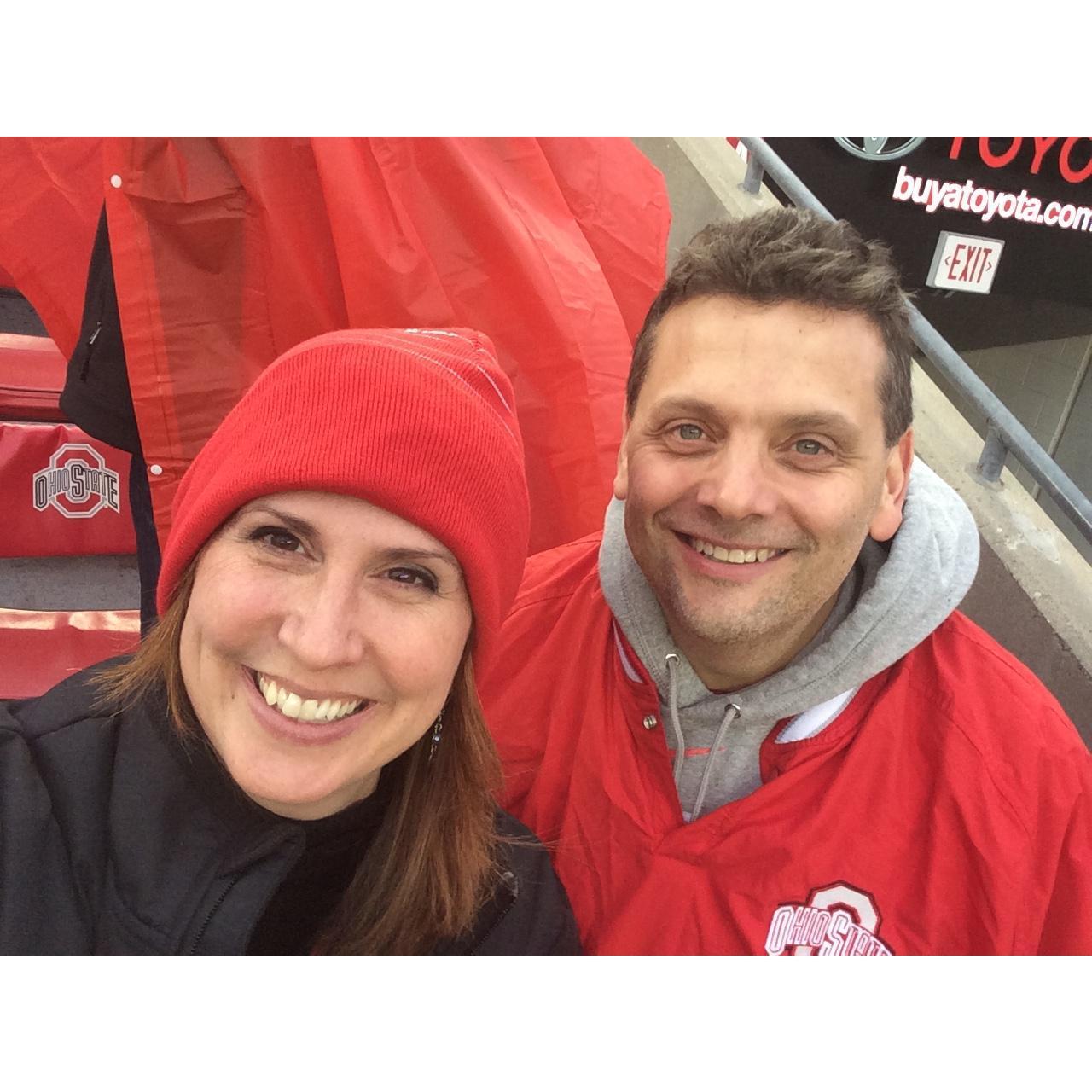 Great seats at a Buckeye game to see them get upset by Michigan State.