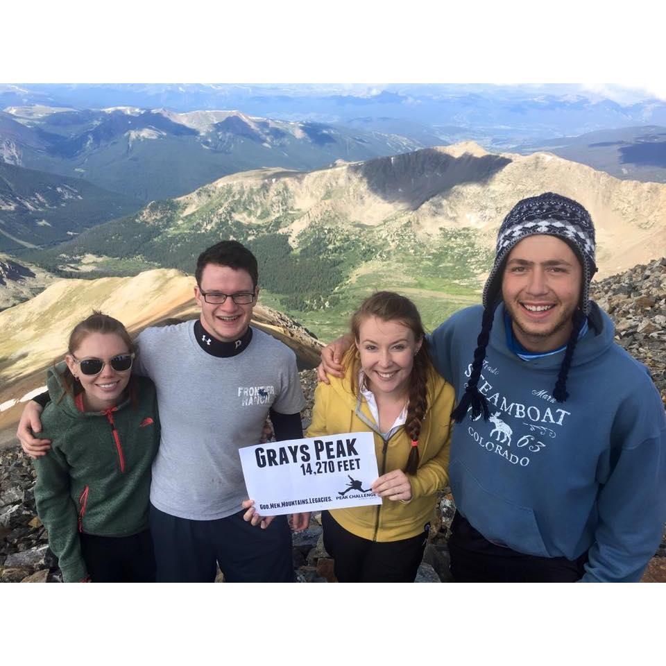 At the top of Greys Peak