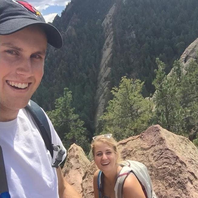 Hiking the Flatirons in Boulder, CO.