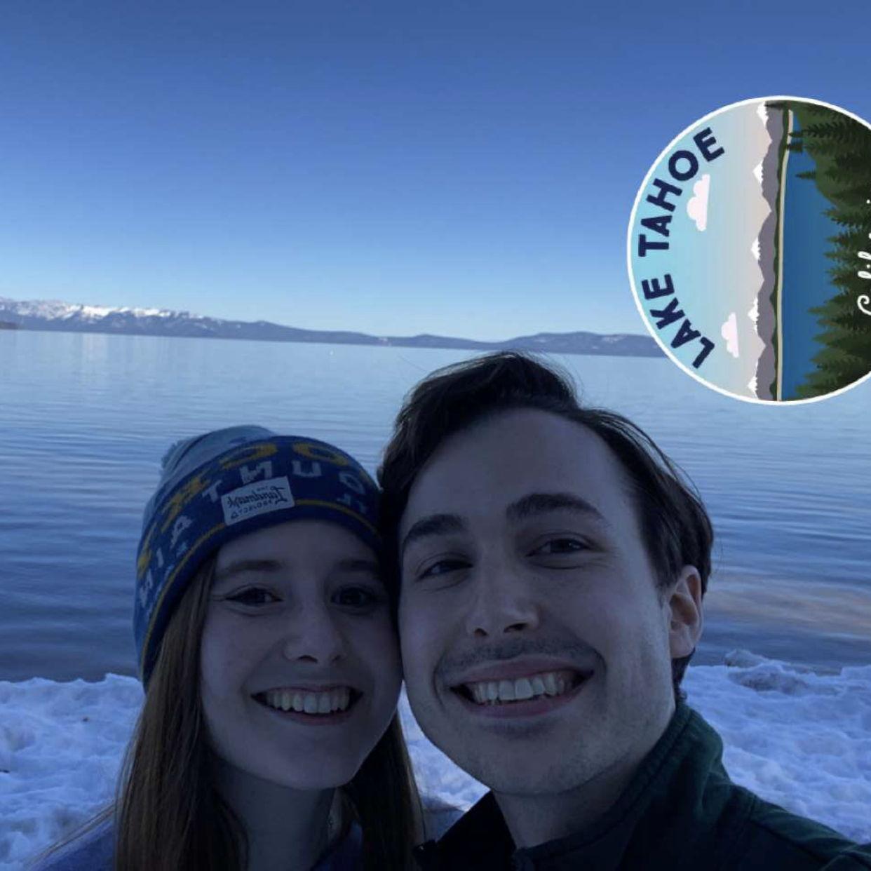 At the lake where Seth proposed, three years prior