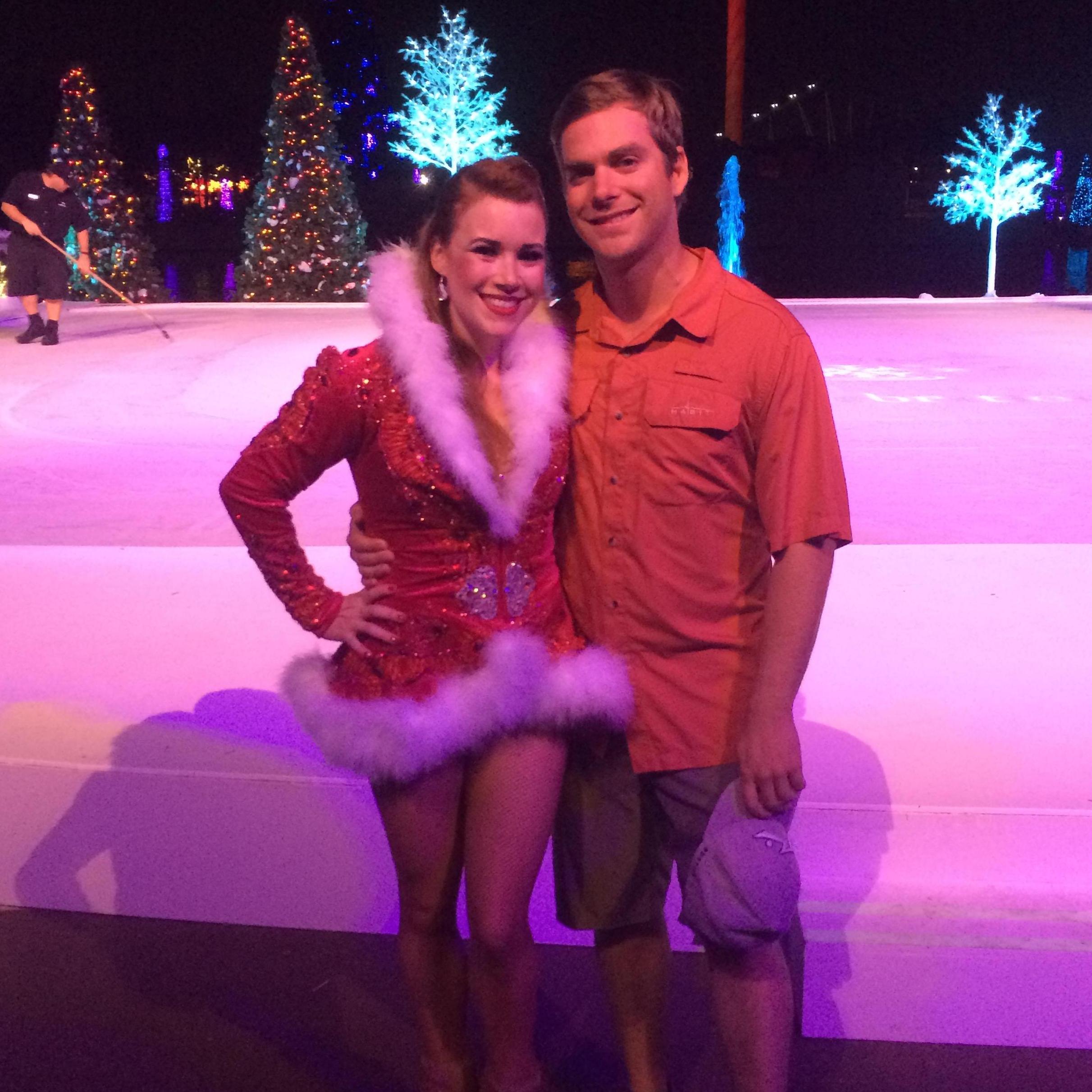 After a Sea World performance!