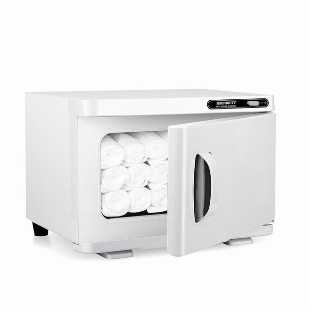 HSONBIUTY Electric Towel Warmer, Hot Towel Warmer, Professional Towel Warmer Cabinet, 8L Capacity, Hot Towel Cabinet for Spa, Beauty, Salon Use (White)