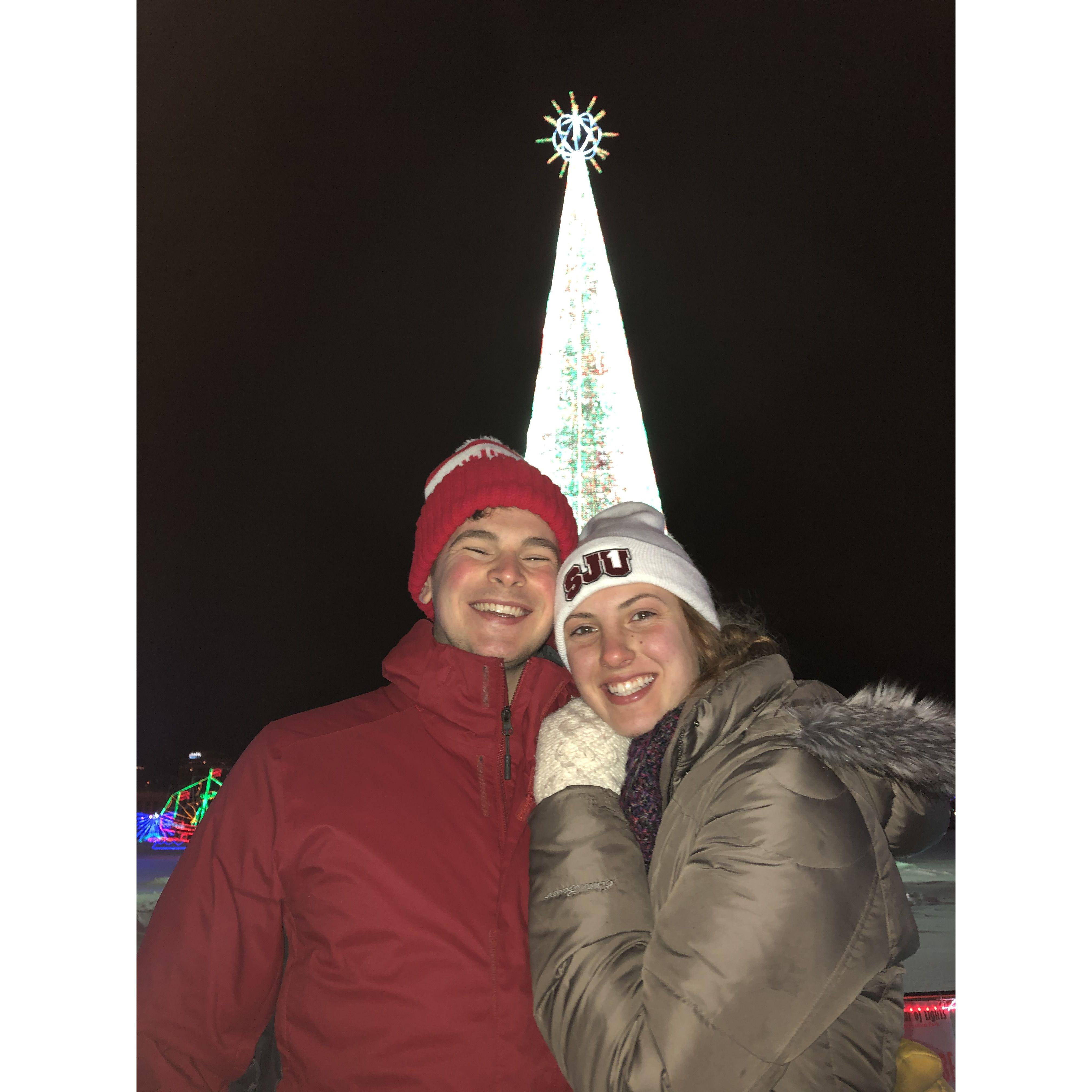 We can't wait to recreate this photo at Bentleyville when Sarah and Tim move to Duluth!