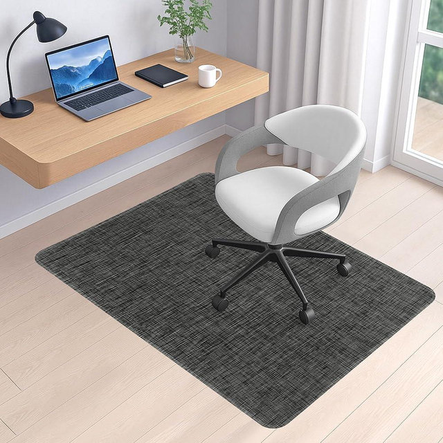 BesWin Office Chair Mat for Hard Floors, 36" x 48" Heavy Duty Desk Floor Mat for Hardwood/Tile Floors, Computer Chair Mat for Rolling Chair, Anti Slip Desk Rug PVC Floor Protector Mat for Office Home