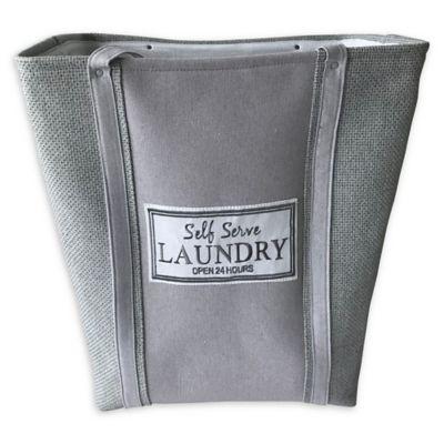 Baum-Essex Fabric Laundry Hamper with Embroidered Logo