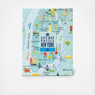 Map Puzzle- New York, 250 Pieces