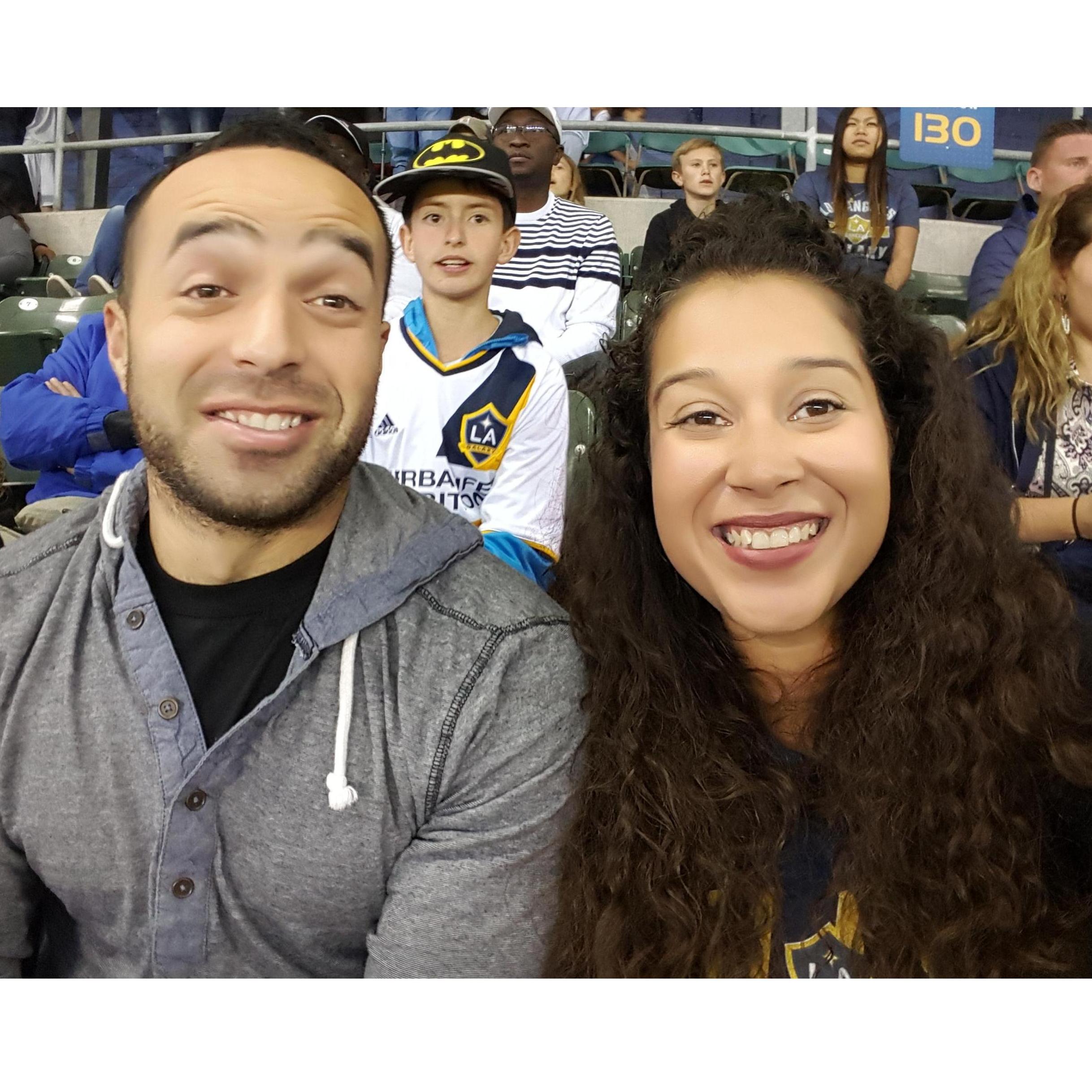 Our first LA Galaxy match, April 2016.