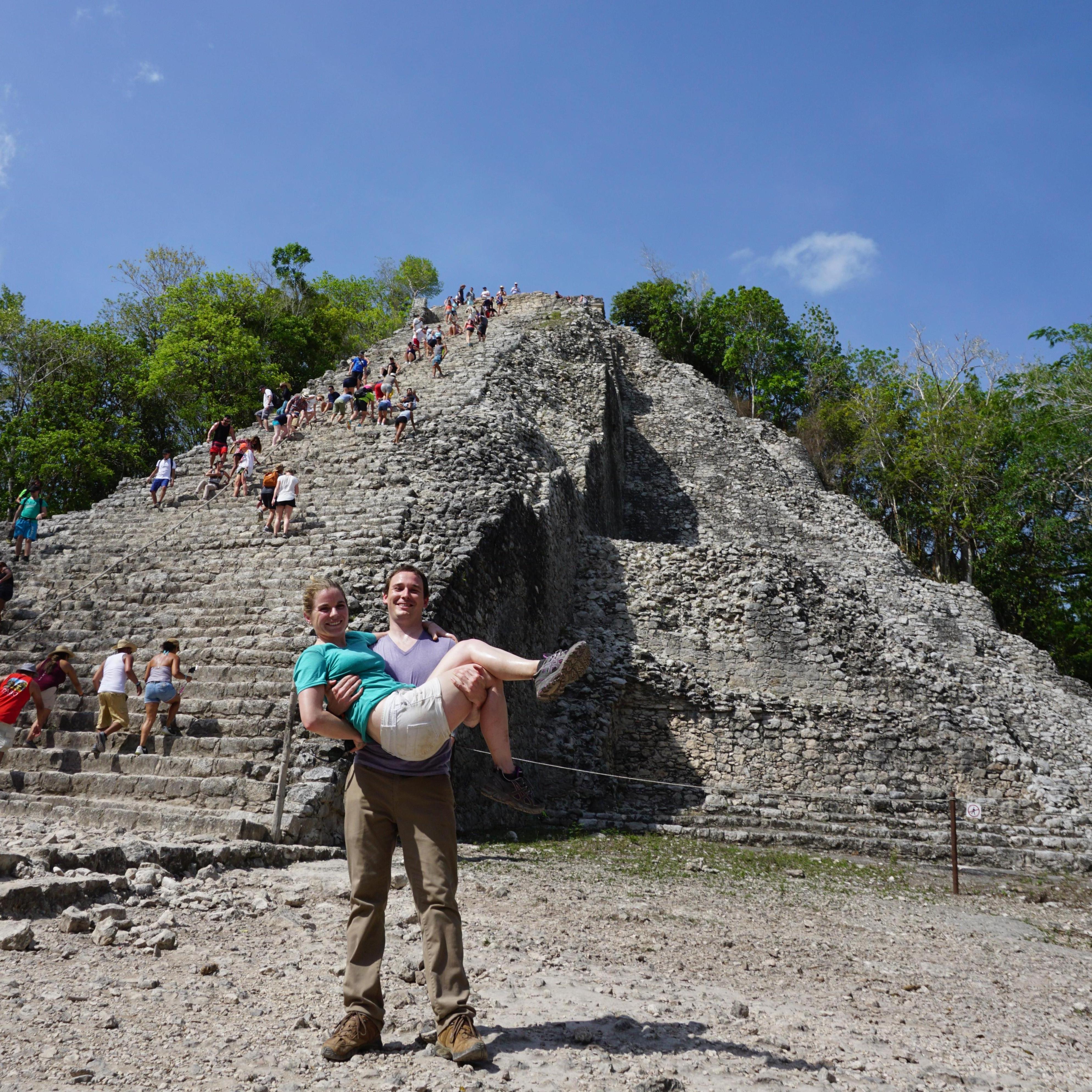 The main pyramid at Coba Ruins, Mexico