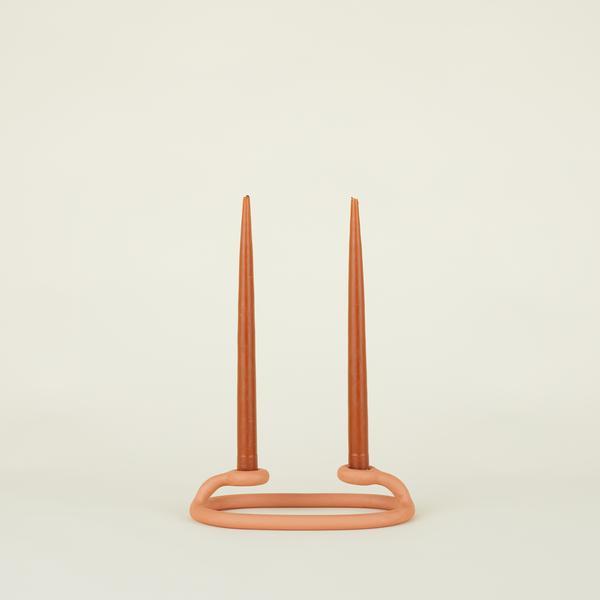 DUO CANDLESTICK - TERRACOTTA