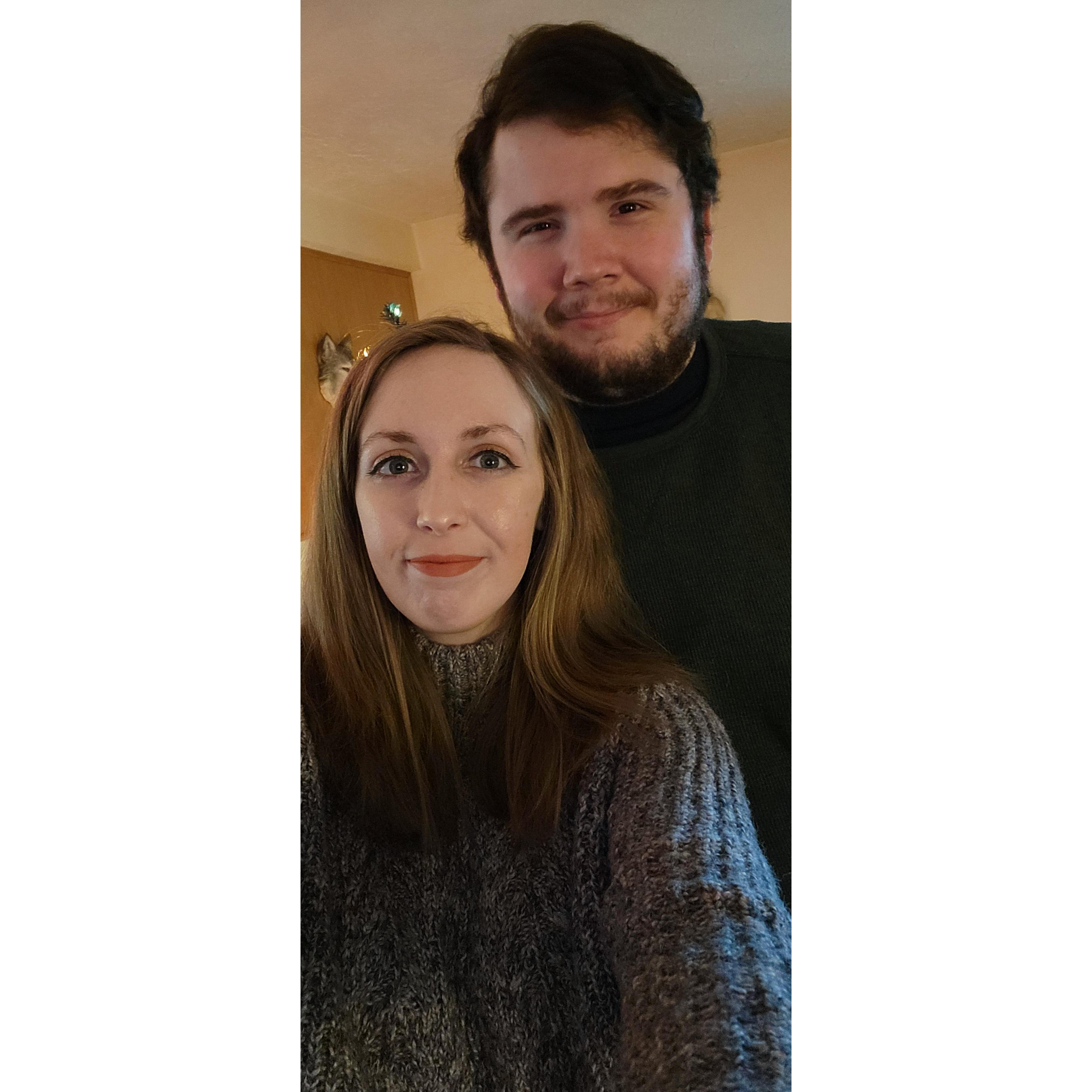Christmas morning, 2021: the day he proposed!