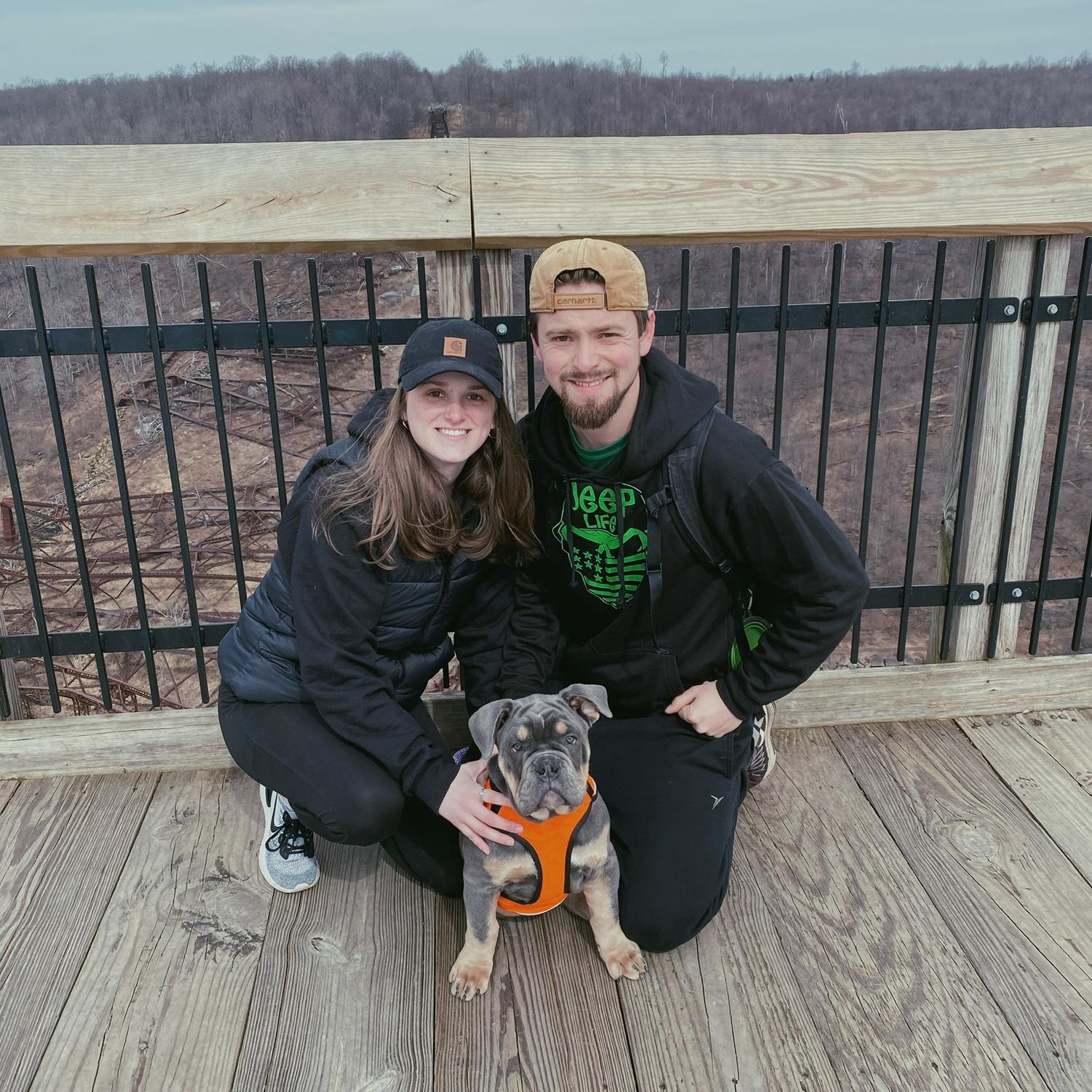 Their first trip to the Kinzua bridge. Little did they know 4.5 years later they’d be getting engaged here!
