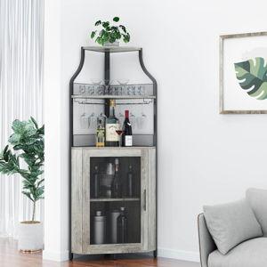 Corner Wine Bar Cabinet
