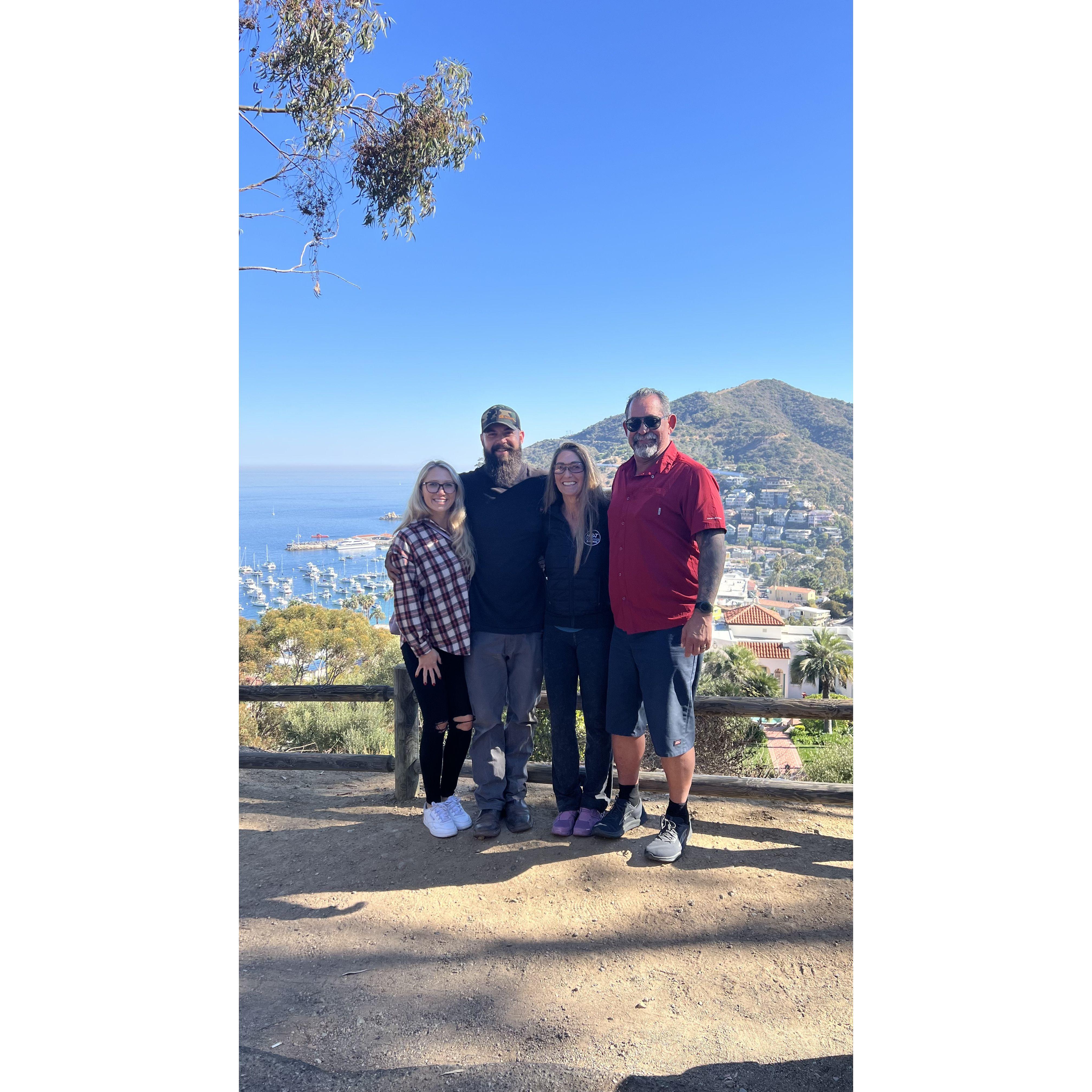 Our first trip together, we went to Catalina Island to watch Colten's mom run a half marathon (13.1 miles) and meeting my in laws for the first time :)