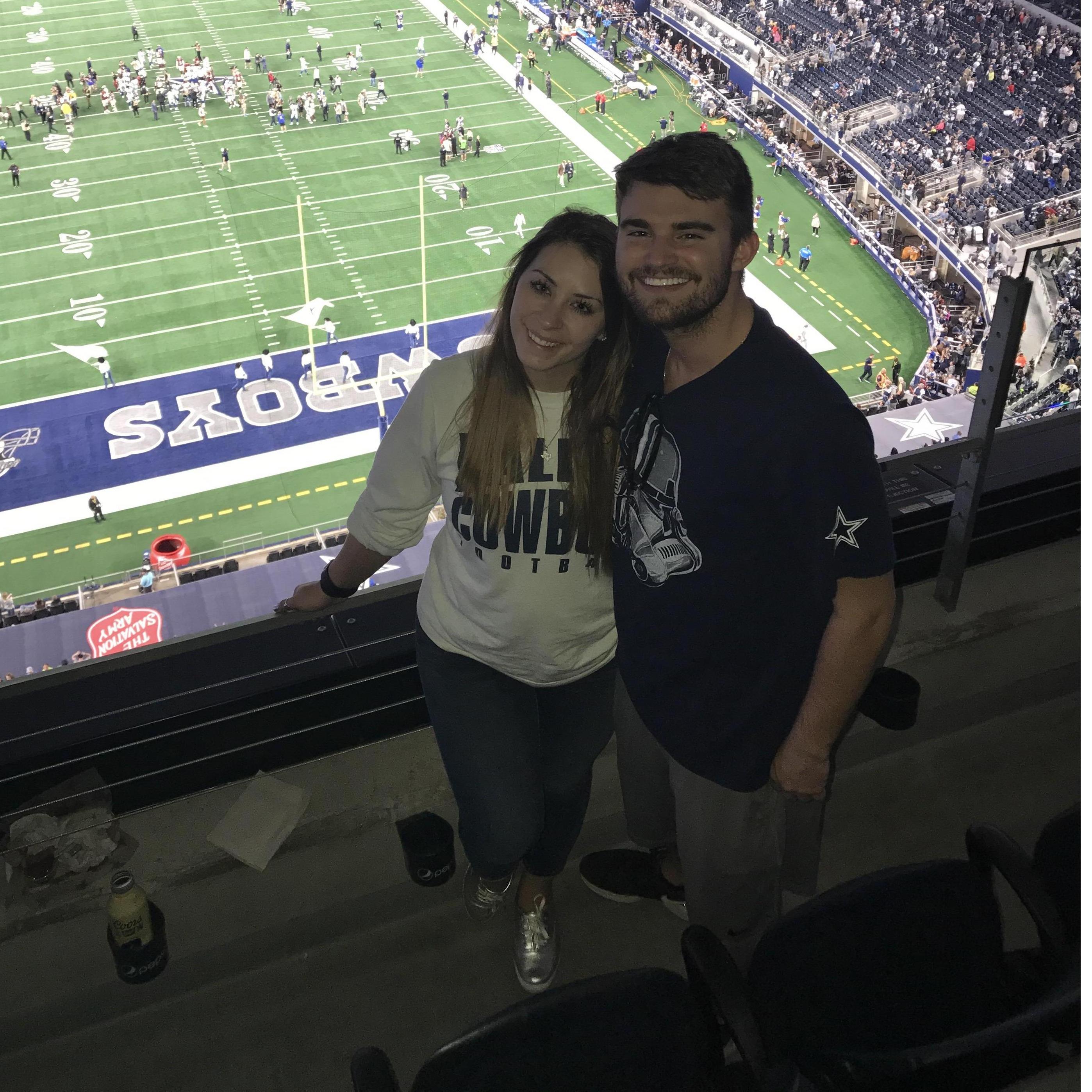 Our second cowboys game together!