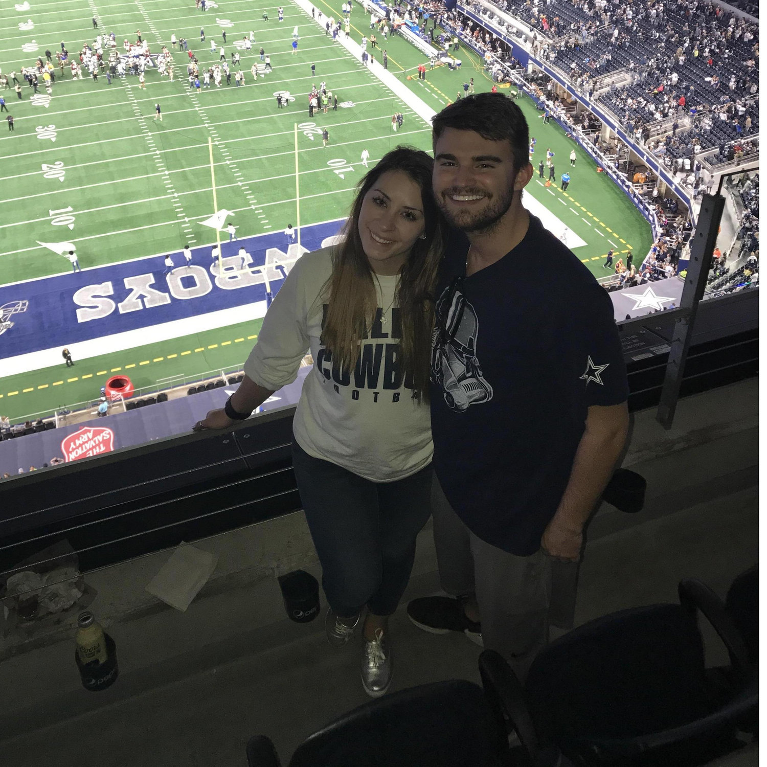 Our second cowboys game together!