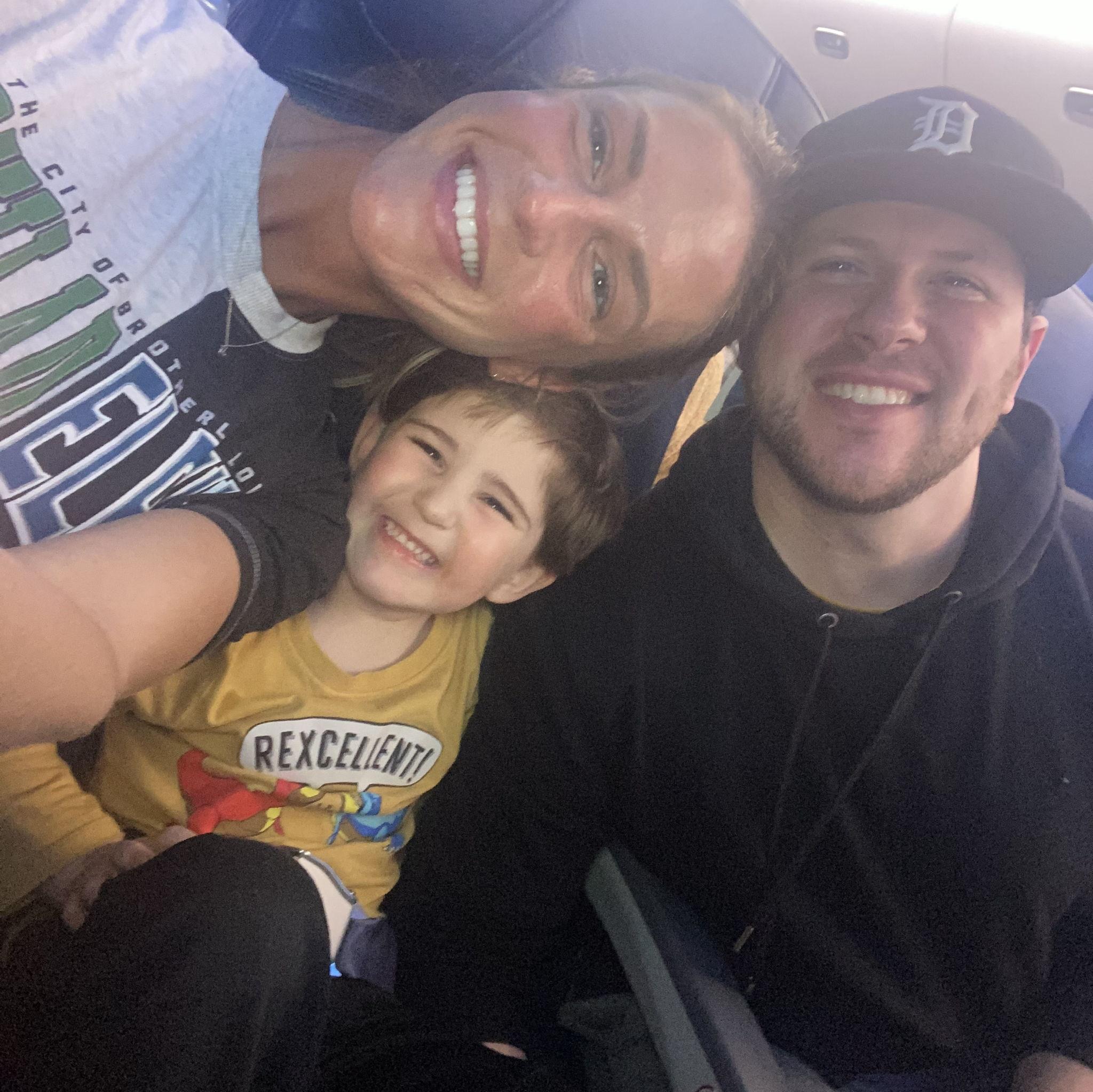 Our very first trip to Michigan & Jax's first plane ride!