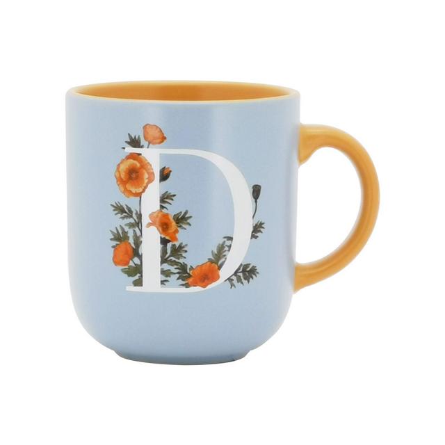 Bee & Willow™ Spring Floral Monogram Letter "D" 16 oz. Mug
