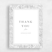 Grey Wedding Thank You - Corentine Portrait