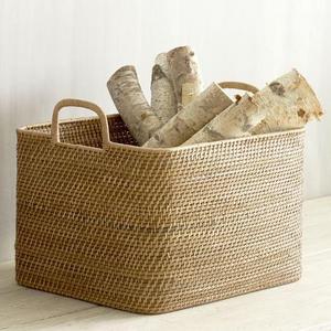 Modern Weave Oversized Storage Bin - Natural