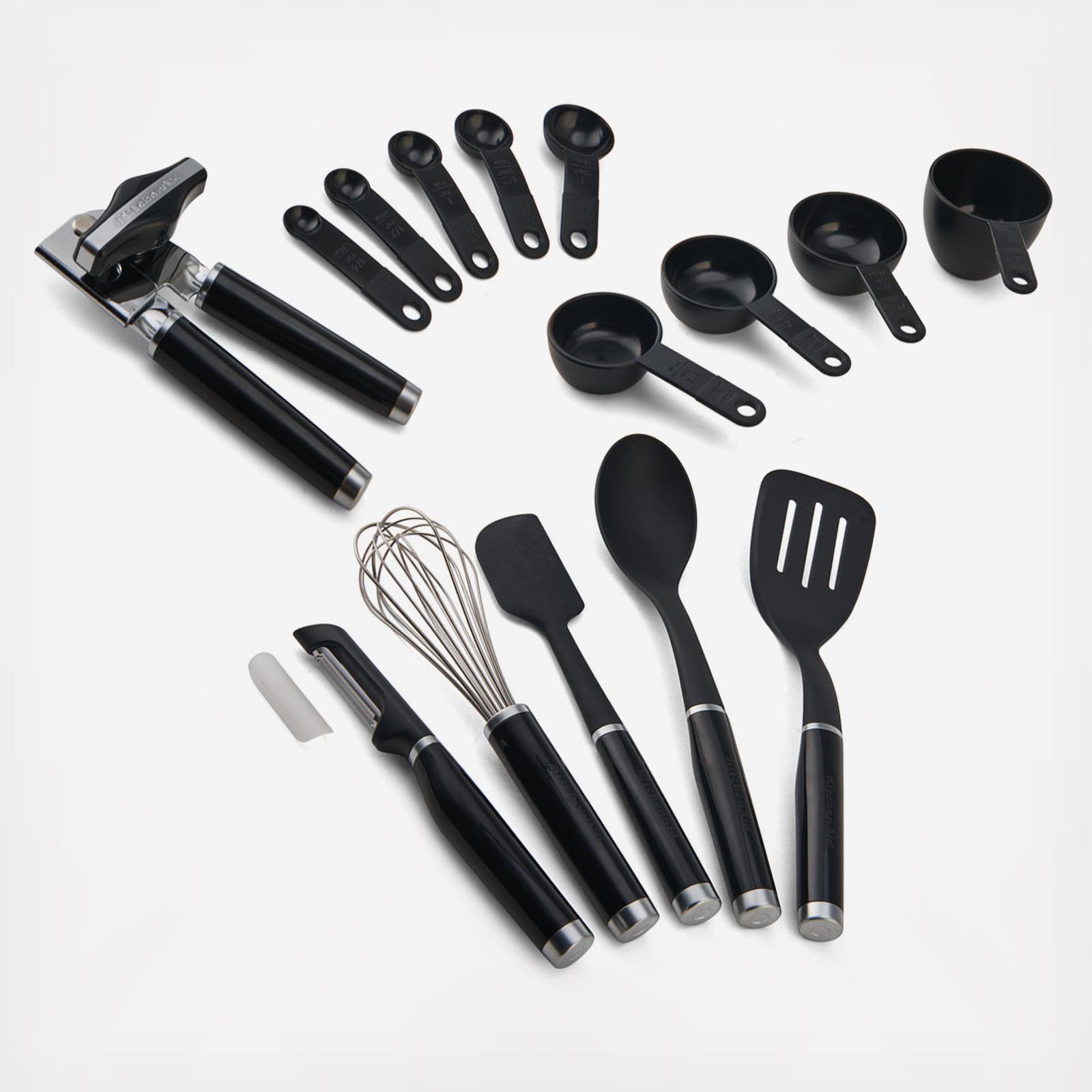 KitchenAid Kitchenaid Tool and Gadget Set with Crock, 6-Piece, Aqua