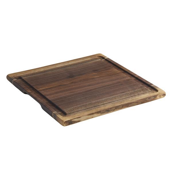 Andrew Pearce: Large Live Edge Cutting Board with Juice Groove in (Black Walnut)
