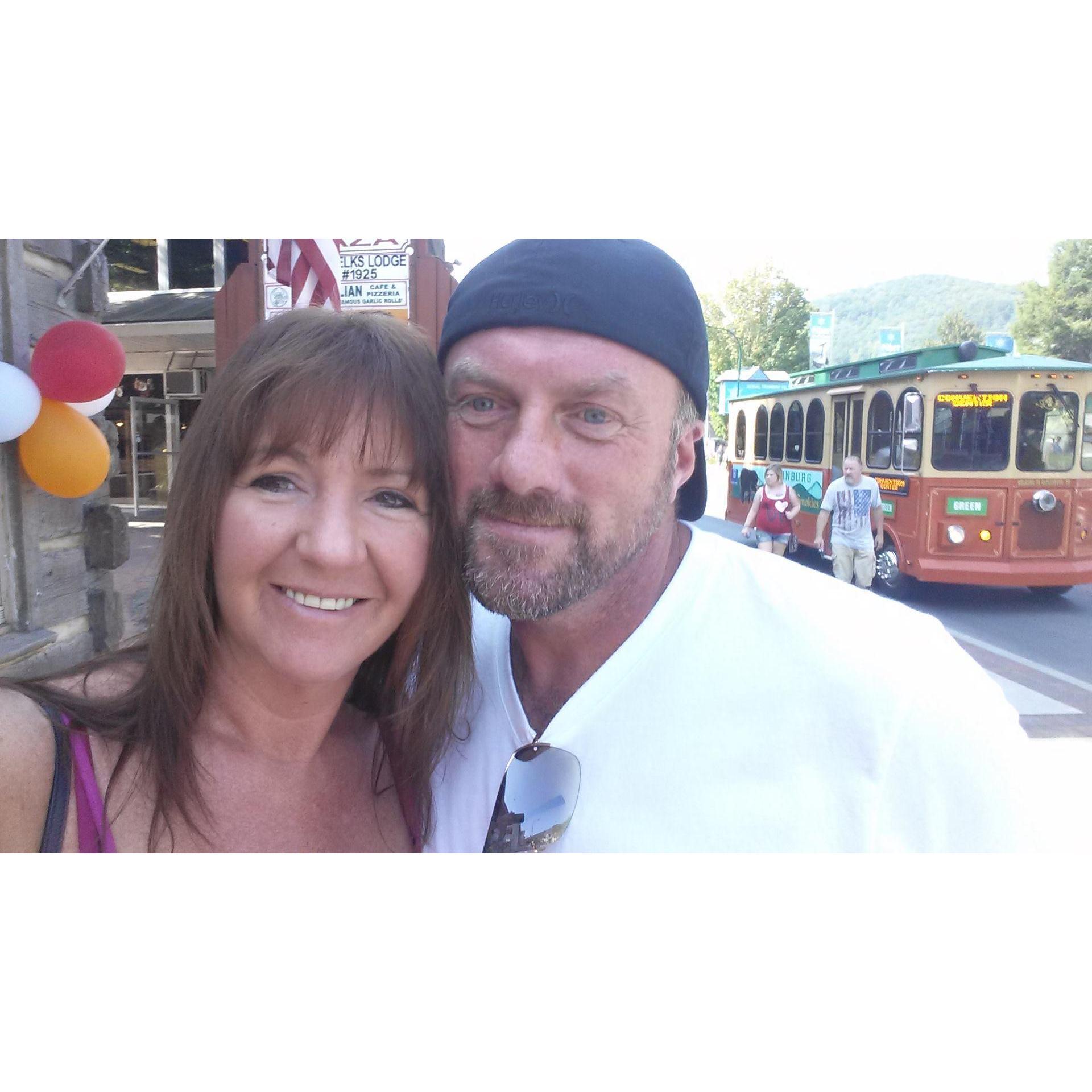 Our first trip to Gatlinburg, the day we exchanged I love you's