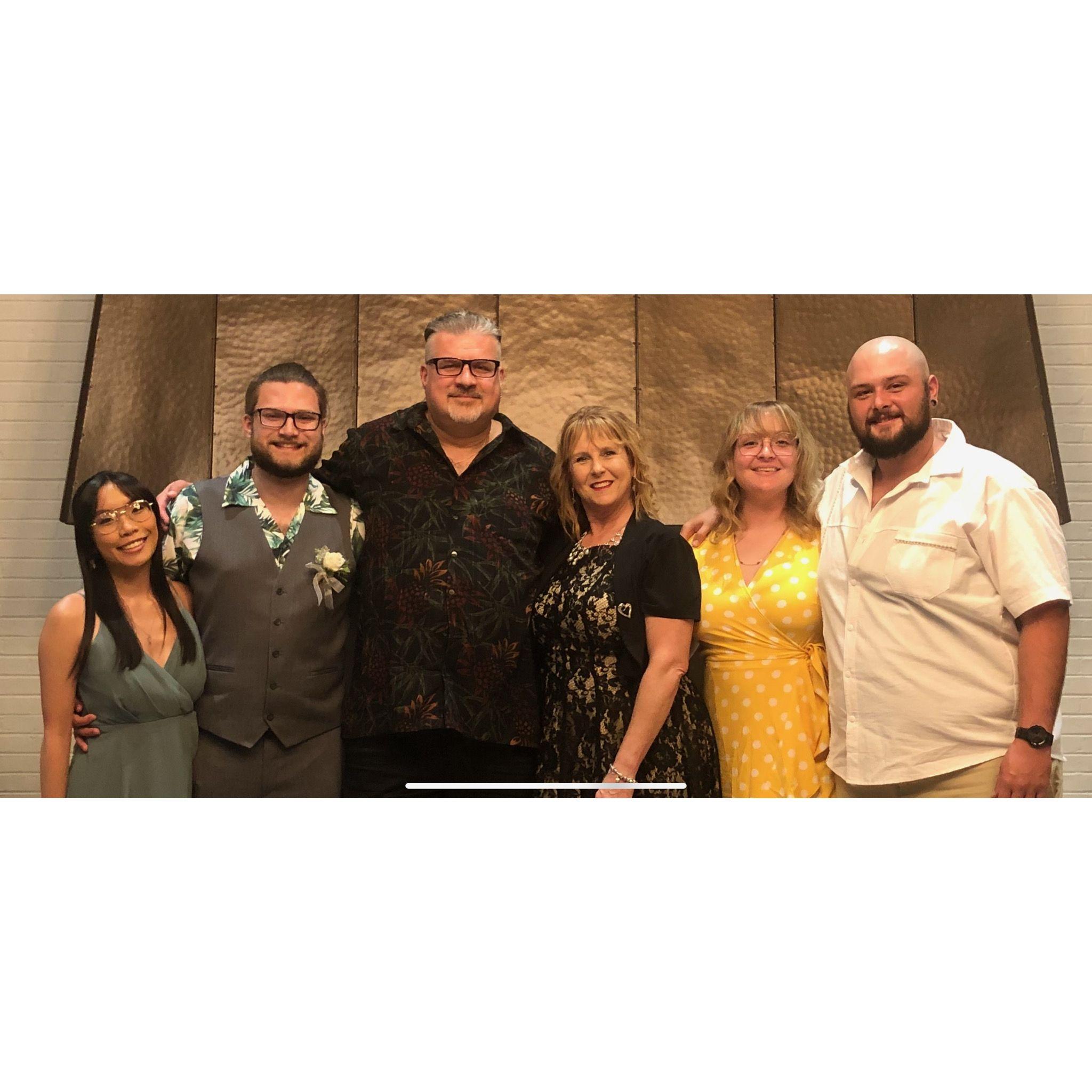 Celebrating the union of Ed and Cindy Krueger with the Wojdaks!