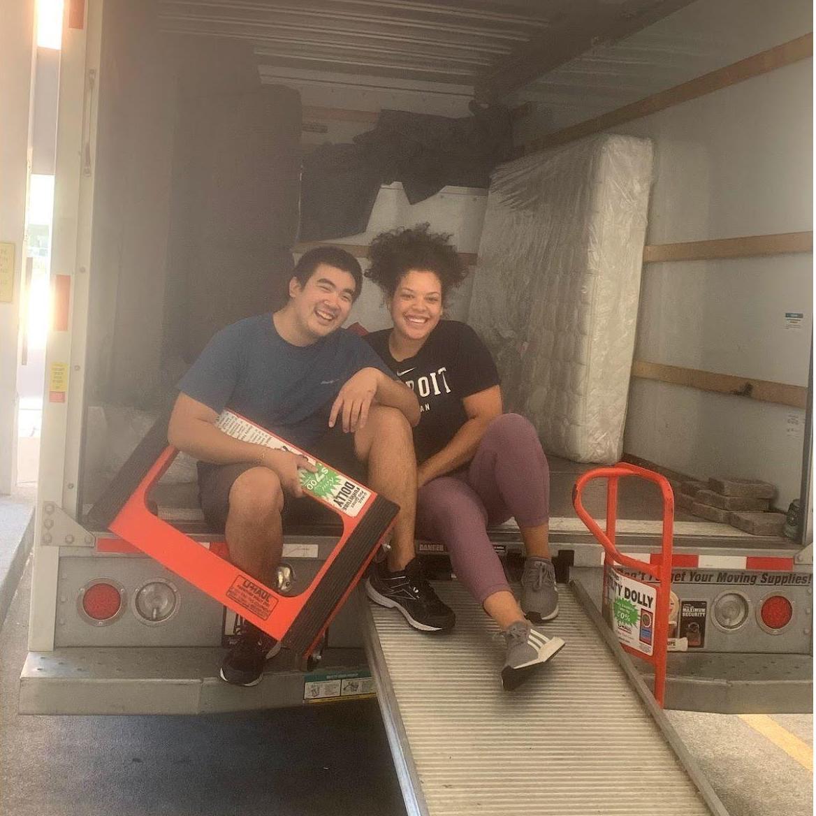 Moving into our first apartment together in May 2019 - Silver Spring, Maryland!