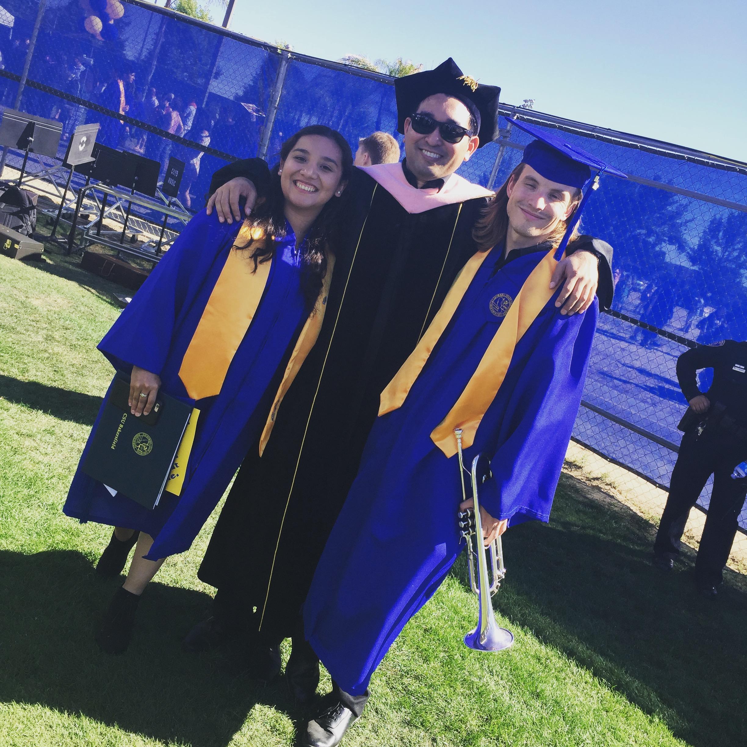 Graduation Photo with Dr. Sakomoto