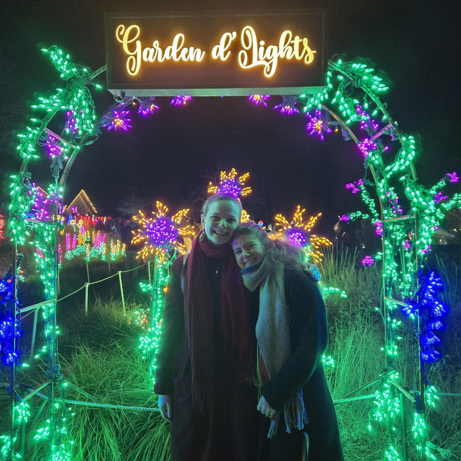 Bellevue Botanical Gardens Pathway of lights!