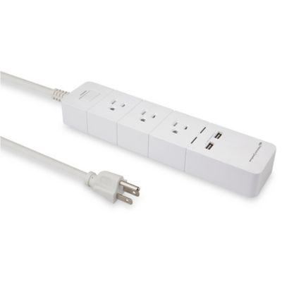 Amped Wireless Smart Power Strip in White
