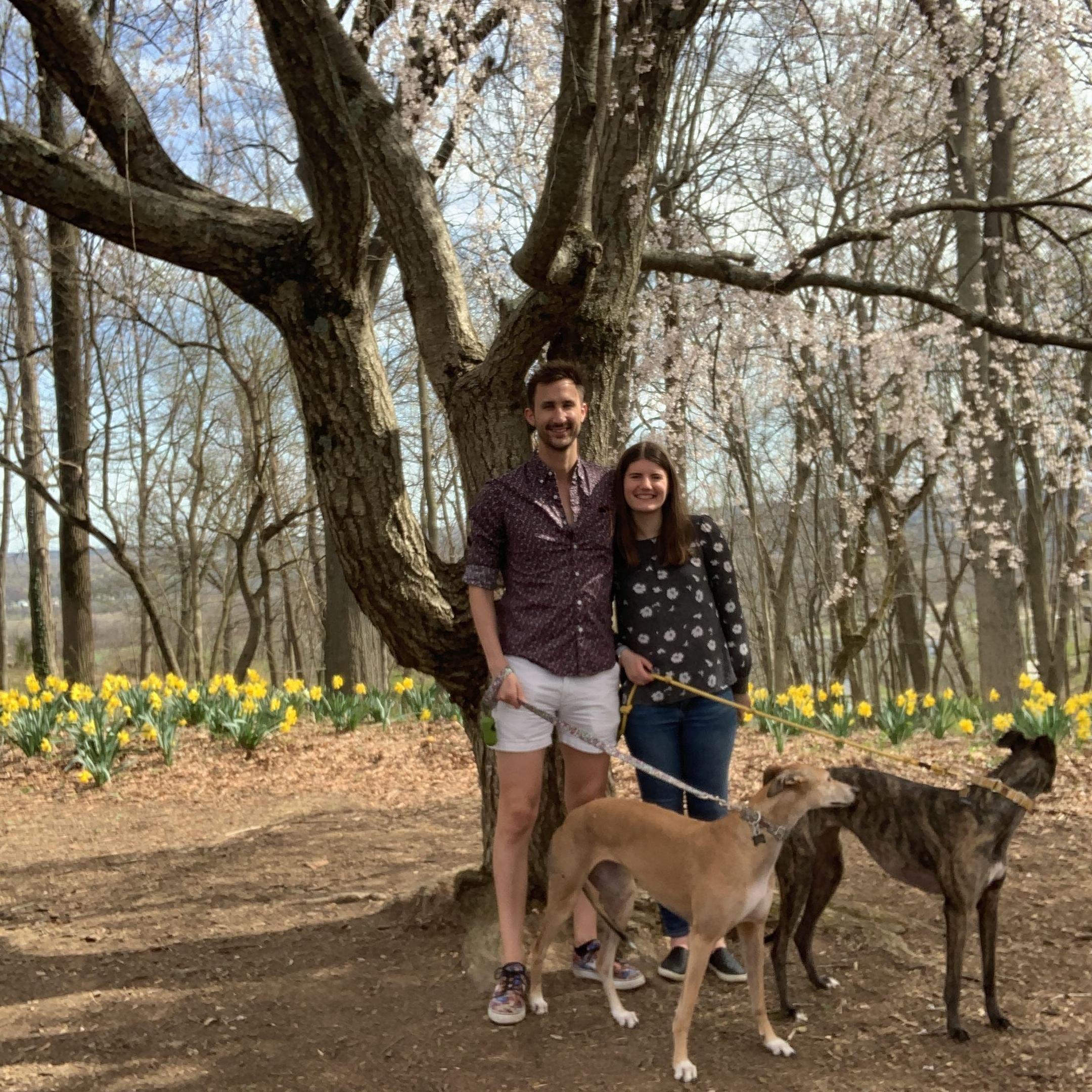 At a beautiful park