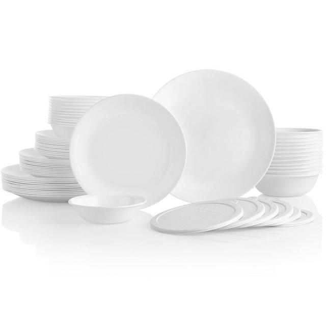 Corelle® Winter Frost White 66-piece Dinnerware Set, Service for 12