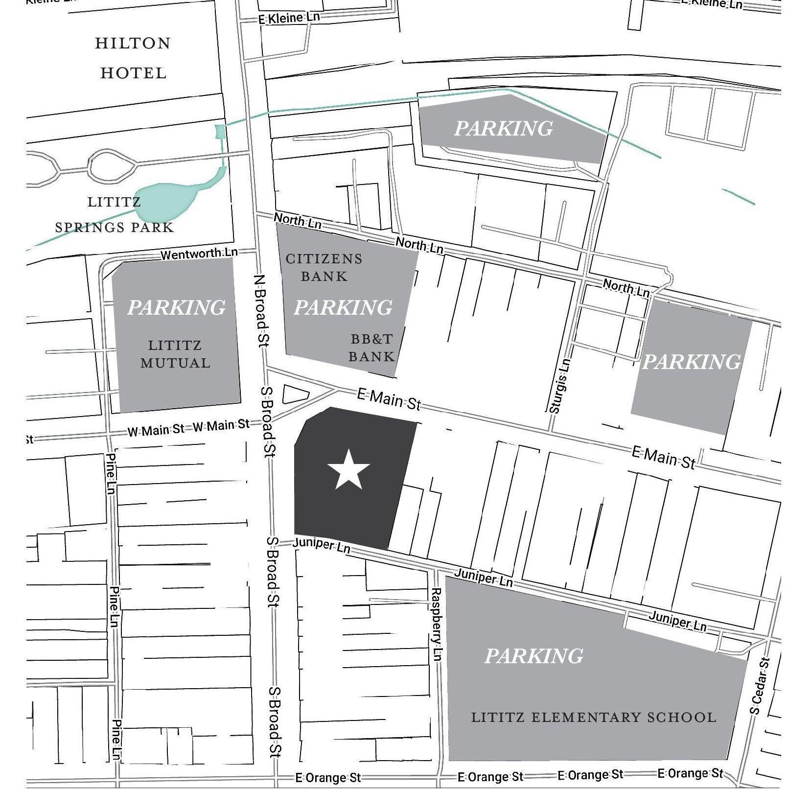 Lititz Parking Map