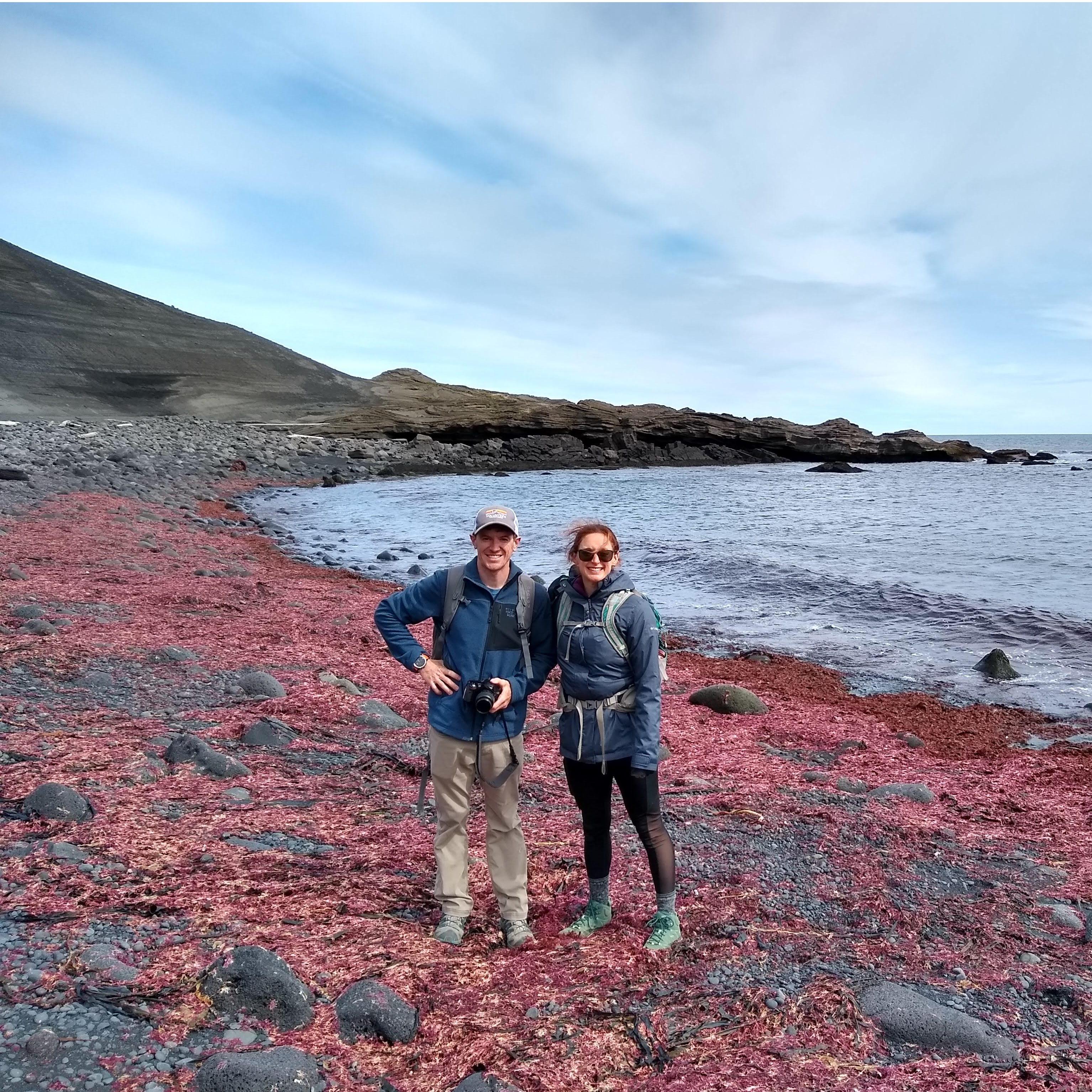First picture together (without Brian) - Hiking in Iceland
