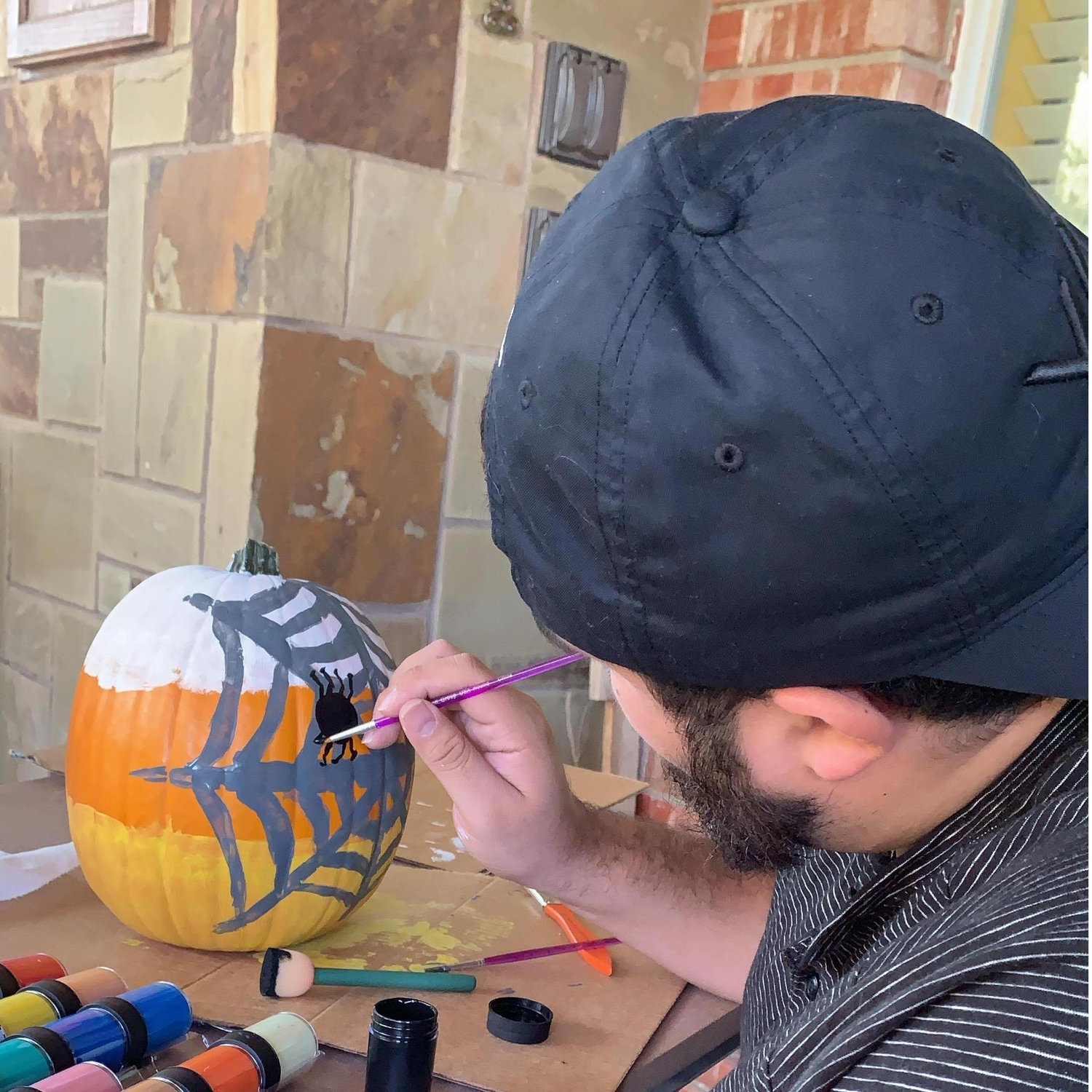 Punkin' Painting on a Sunday morning