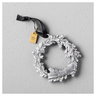 Product description page - Wreath Ornament 2017 - Silver - Hearth & Hand™ with Magnolia