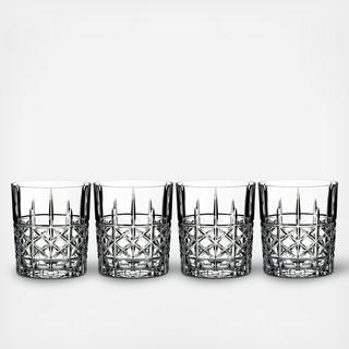 Marquis By Waterford Brady Double Old Fashioned Glass, Set Of 4