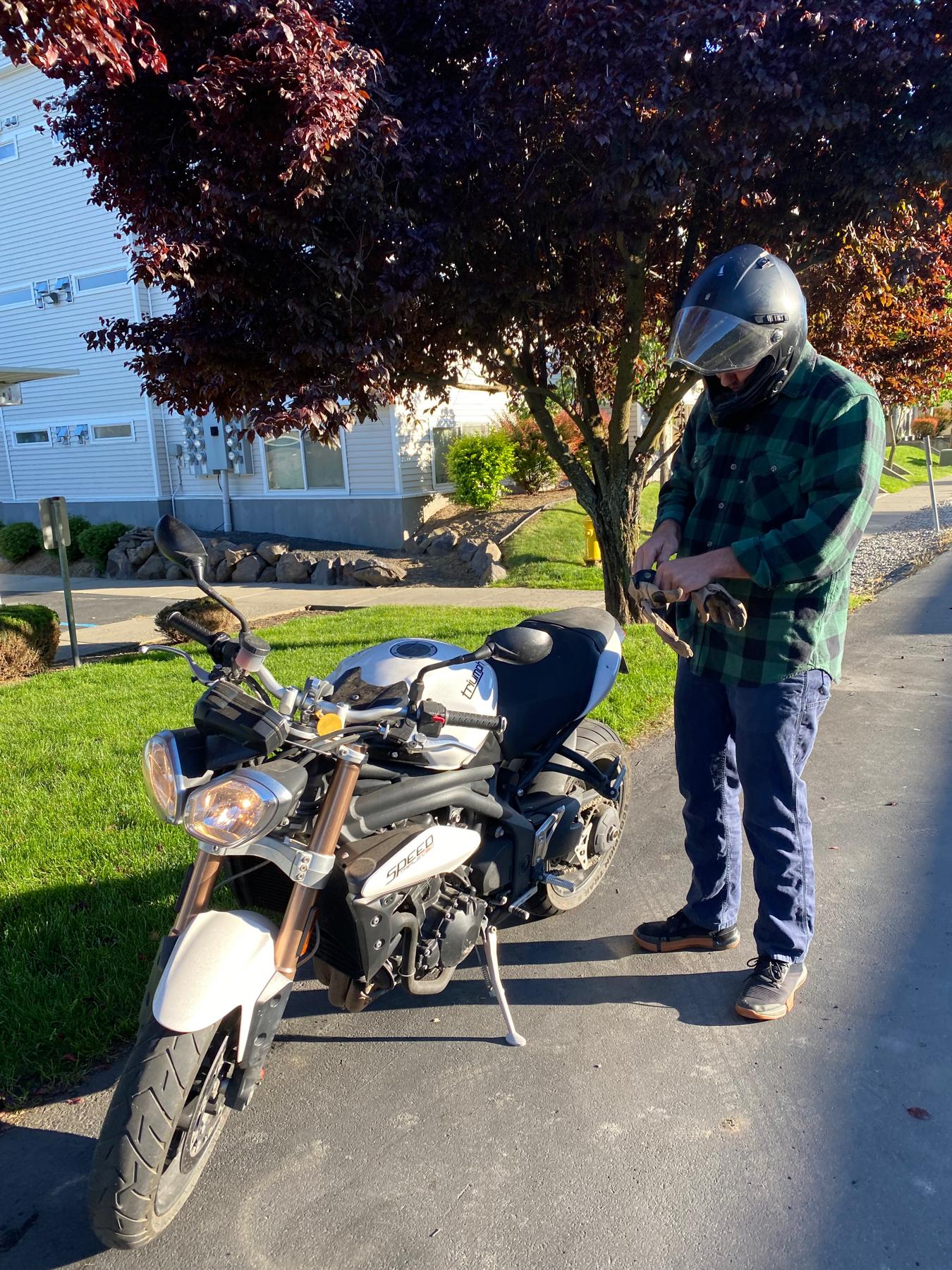Brandon taking Kyla for a spin!