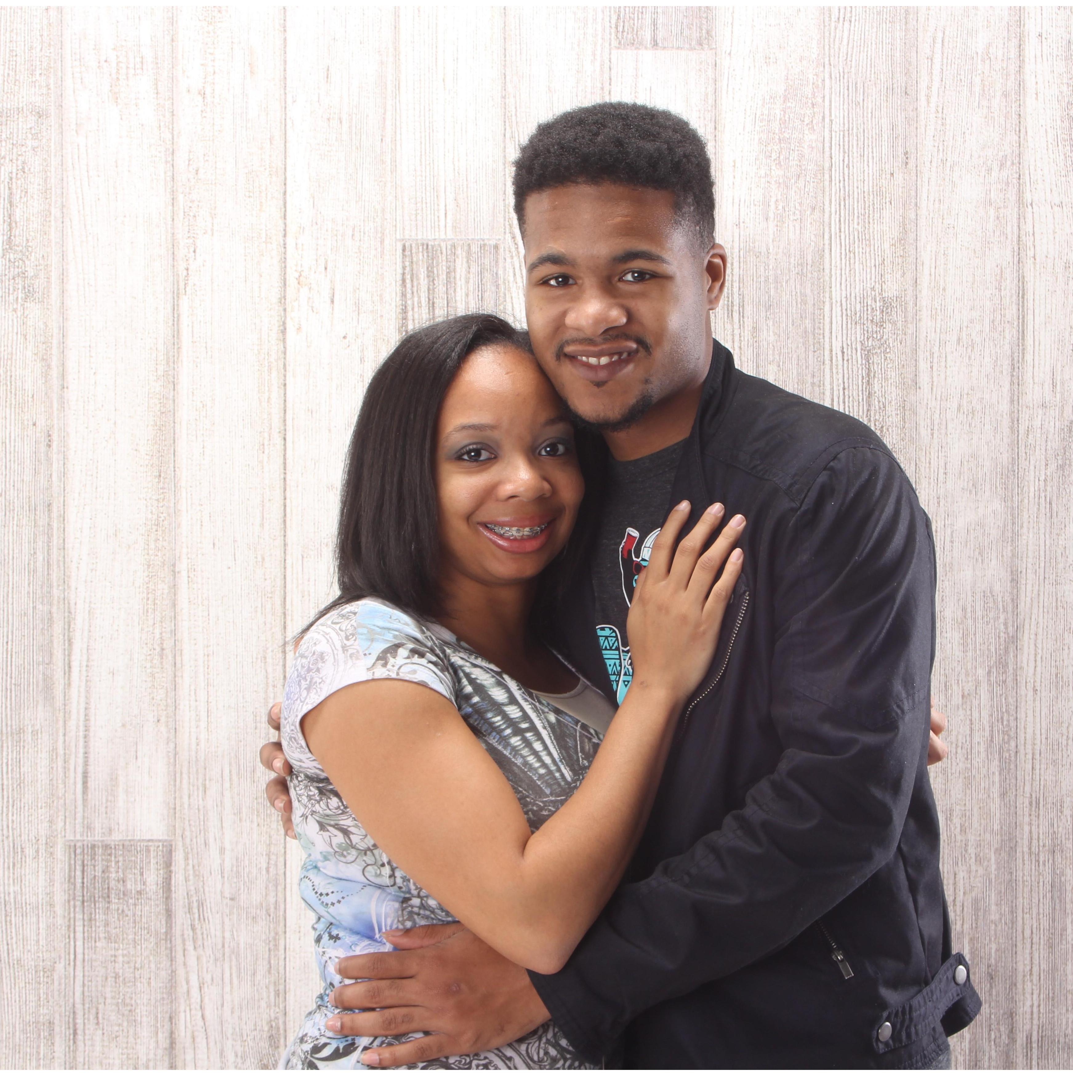 During Kavon's 1 year old photo shoot